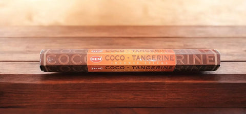 Incense HEM Brand Incense COCO TANGERINE Sticks 20 sticks per pack Hexagonal