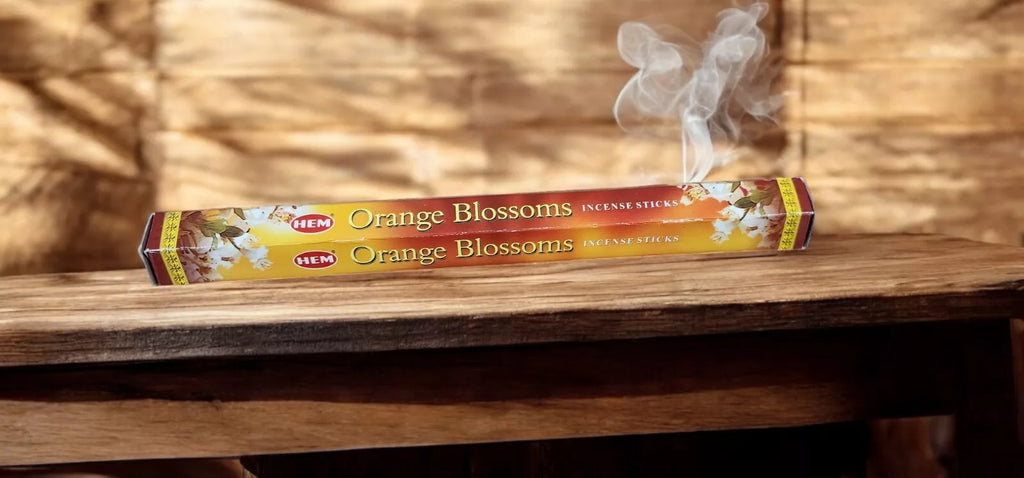 Incense HEM Brand Incense Sticks ORANGE BLOSSOM 20 sticks per pack Hexagonal