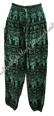 Harem  pants  Full length GREENS ELEPHANT  Suit to size 8-10. #33 clothing