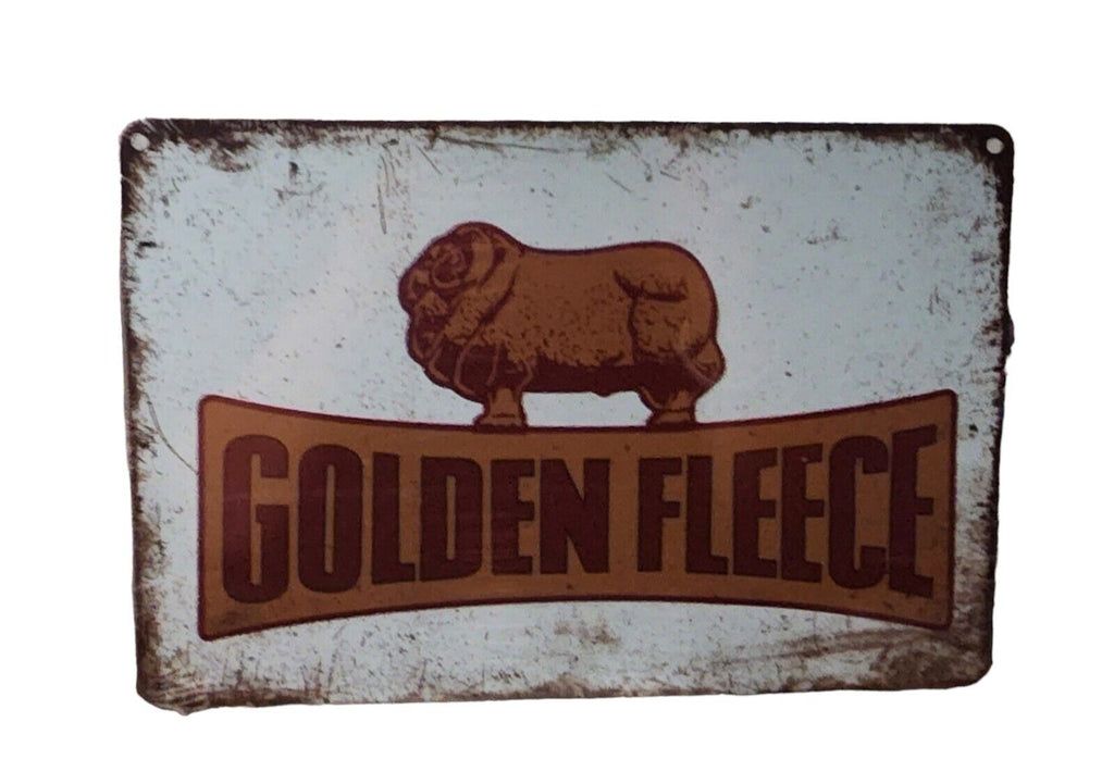 Decorative Golden Fleece Ram Retro plate approx 30cm x 20cm #0474