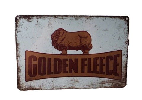 Decorative Golden Fleece Ram Retro plate approx 30cm x 20cm