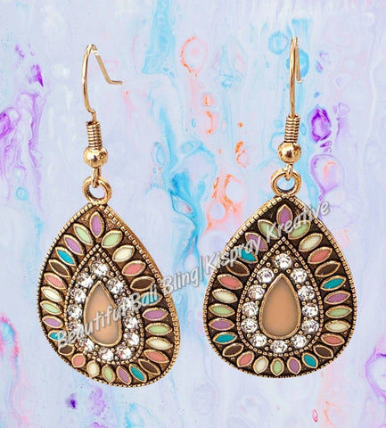 BOHO Earrings #32 complete length approx 5 cm