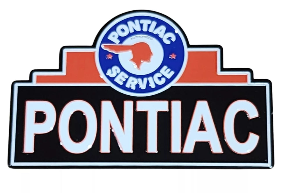 Magnet  PONTIAC SERVICES 12x6cm approx #2201