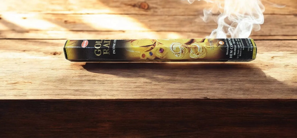 Incense HEM Brand Incense Sticks GOLD RAIN 20 sticks per pack Hexagonal