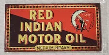 Magnet "RED INDIAN" BRAND MOTOR OIL 12 x 6 cm approx