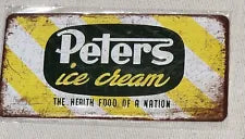 Magnet PETERS ICECREAM  12 x 6 cm approx #0610