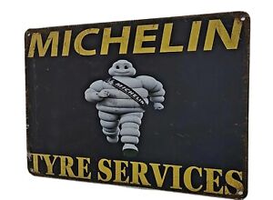 Decorative plate, Michelin Tyre Services Retro approx 30cm x 20cm