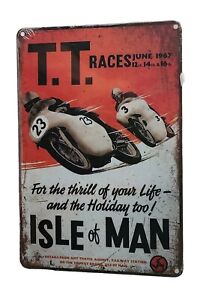 Decorative Isle of Man 1967 races Retro  plate approx 30cm x 20cm