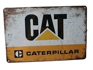 Decorative CAT CATERPILLAR Retro plate approx 30cm x 20cm
