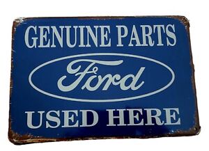 Decorative Ford Parts Used Here Retro plate,  approx 30cm x 20cm #