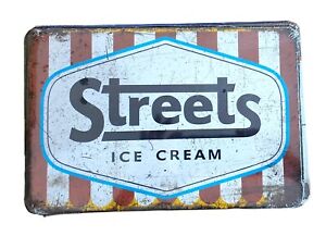 Decorative Streets Icecream Retro plate, approx 30cm x 20cm #0410