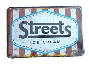 Decorative Streets Icecream Retro plate, approx 30cm x 20cm