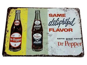 Decorative plate, Dr Pepper  Retro approx 30cm x 20cm  #0435