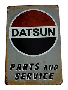 Decorative plate, DATSUN Retro approx 30cm x 20 cm #0436