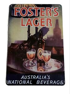 Decorative Fosters Lager Beer Retro plate,  approx 30cm x 20cm #0455