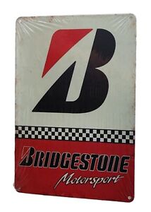 Decorative Bridgestone Motor Sport Retro  plate approx 30cm x 20cm #0470