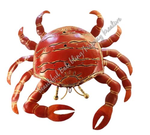 Mosquito coil holder crab red with LINES  #2146