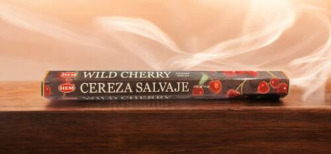 HEM Brand Incense Sticks WILD CHERRY 20 sticks per pack Hexagonal