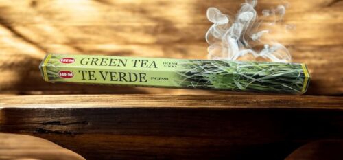 Incense HEM Brand Incense GREEN TEA Sticks 20 sticks per pack Hexagonal