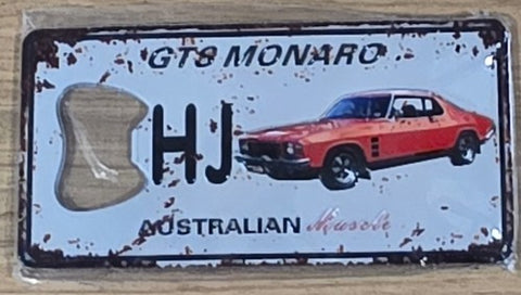 Magnet Bottle opener HJ GTS MONARO  12 x 6 cm approx