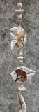 Wood dangler, fish  approx 10cm x 110 cm #0093