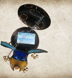 Mosquito coil holder, Dog red body blue/yellow face #3000