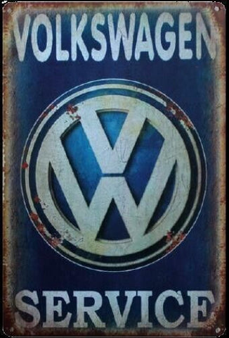 Decorative Volkwagen service  Retro plate,  approx 30cm x 20cm #0404