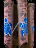 Bamboo windchime turtles pinks chime length 30 - 40cm APPROX complete length  from hook to striker APPROX 120cm