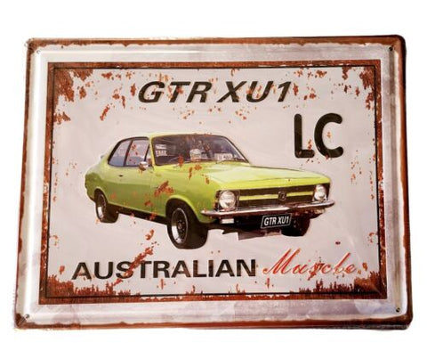 Decorative plate, TJORANA GTR XU1 LC Retro  approx 30cm x 40 cm