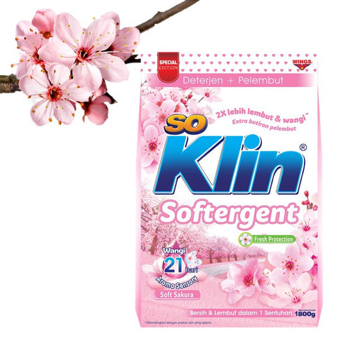 BULK BUY So Klin SOFT SAKURA POWDER  Detergent + softener 770 g BUY 10 receive 11