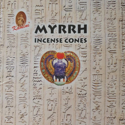 Incense Kamini Brand  Myrrh Incense CONES 10 cones per pack