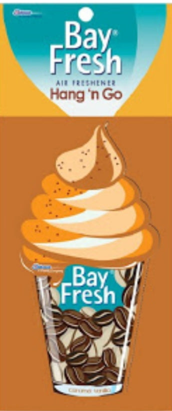 bay fresh car air fresheners  vanilla coffee