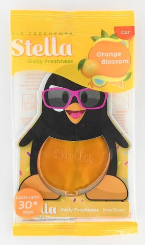 Stella TWIN PACK car deodoriser/fresheners ORANGE BLOSSOM (t)