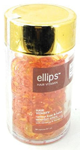 Ellips jar of 50 BROWN capsules of hair oil