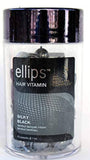 Ellips jar of 50 BLACK SILKY capsules of hair oil