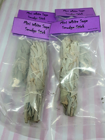 Sage Smudge sticks, white sage, small, approx 11 cm long