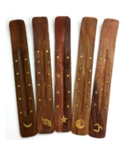 Incense holder, wooden, star