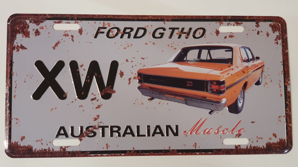 Car decorative plate, FORD GTHO XW approx 30cm x 15cm #0325