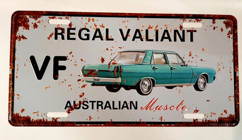 Car decorative plate, REGAL VALIANT VF approx 30cm x 15cm #0317