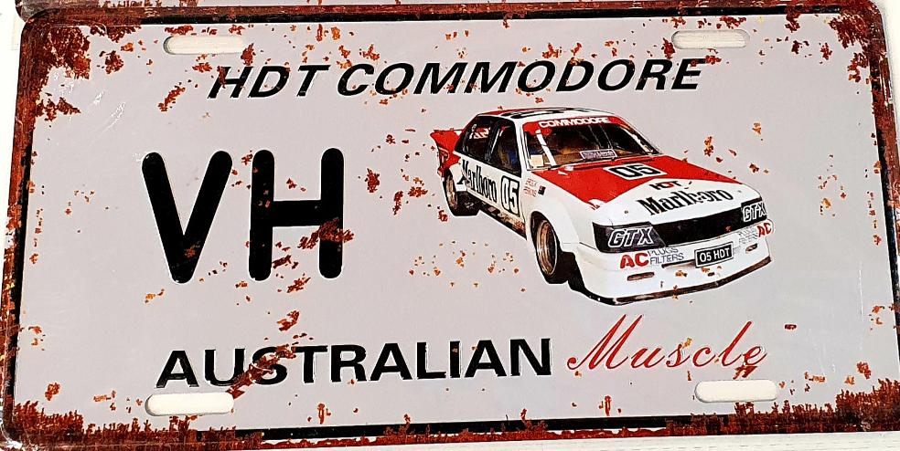 Car decorative plate, HOLDEN COMMODORE VH approx 30cm x 15cm #0315