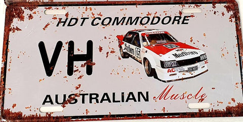 Car decorative plate, HOLDEN COMMODORE VH approx 30cm x 15cm