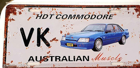 Car decorative plate, HOLDEN HDT COMMODORE VK approx 30cm x 15cm