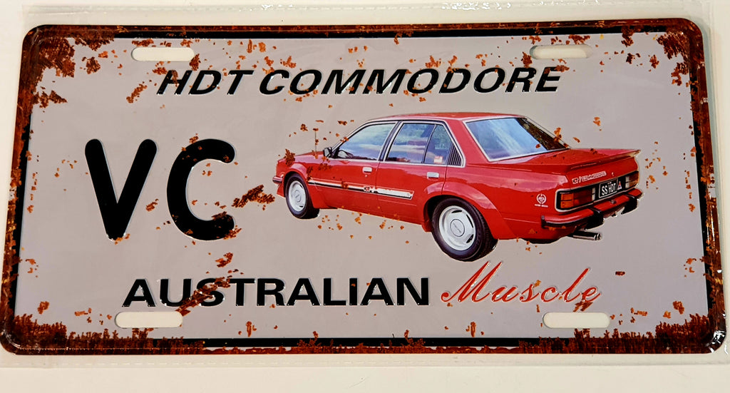 Car decorative plate, HOLDEN COMMODORE VC approx 30cm x 15cm #0301