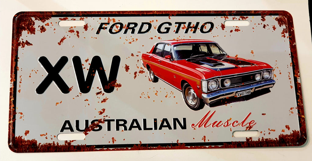 Car decorative plate, FORD GTHO XW  approx 30cm x 15cm #0324