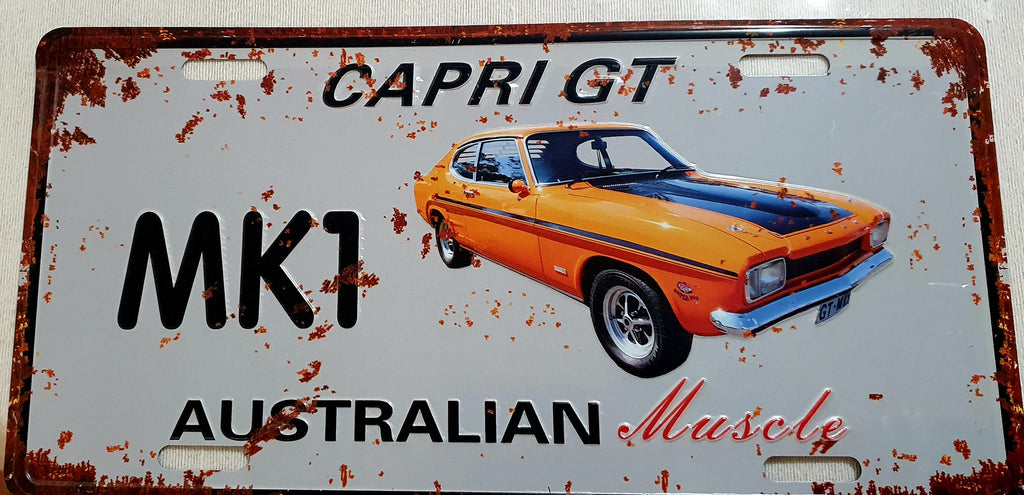 Car decortive plate FORD CAPRI approx 30cm x 15cm #0320