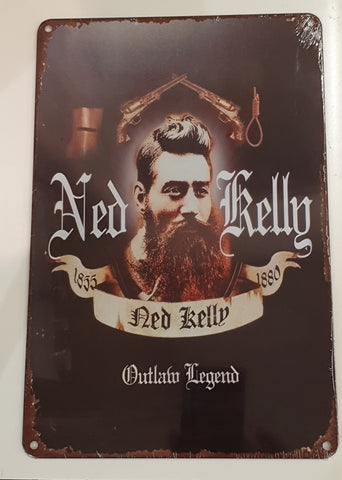 Decorative plate,  Ned Kelly Retro approx 30cm x 20 cm