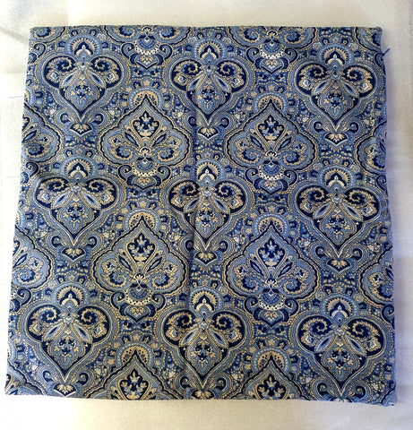 Cushion cover, blue paisley approx 40 cm x 40 cm #44