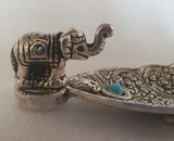 Incense holder aluminium, elephant