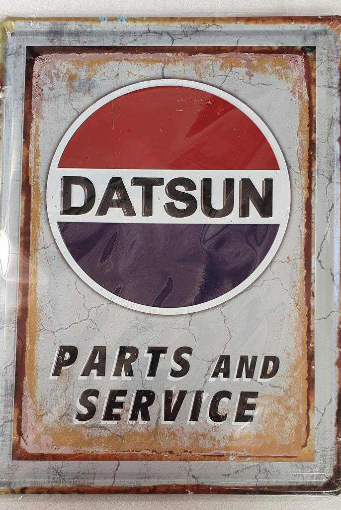 Decorative plate,  Datsun approx Retro30cm x 40 cm #0555