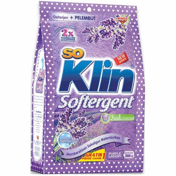 BULK BUY So Klin PURPLE LAVENDER POWDER detergent+ softener  520 g Buy 10 receive 11  (#4e)